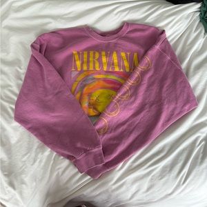 Urban Outfitters Original Pink Nirvana Crewneck